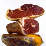 Hams on a White Background