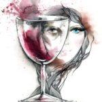 painting of alcohol abuse women