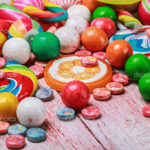 multicolored sweets and chewing gum