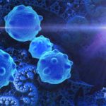 cancer-cells-on-a-blue-background