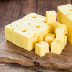 Portion of Cheese (close-up shot)