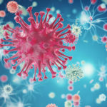 bacteria virus or germs microorganism cells. 3d rendering