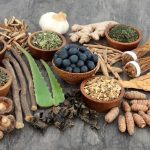 Adaptogen,Food,Selection,With,Herbs,,Spice,,Fruit,And,Supplement,Powders.