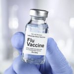 Small drug vial with influenza vaccine